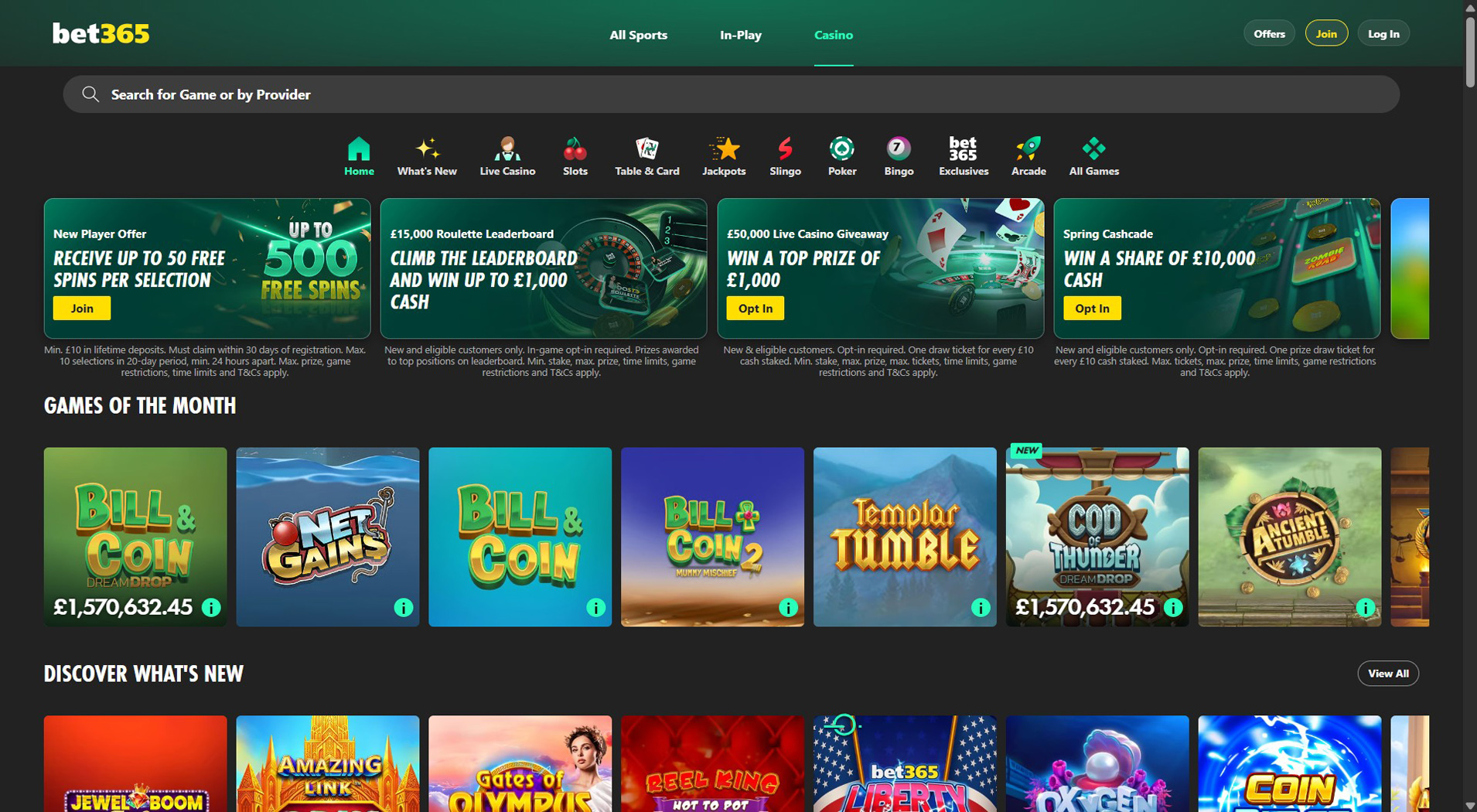 8. bet365 Casino - Popular MuchBetter Casino Bonus