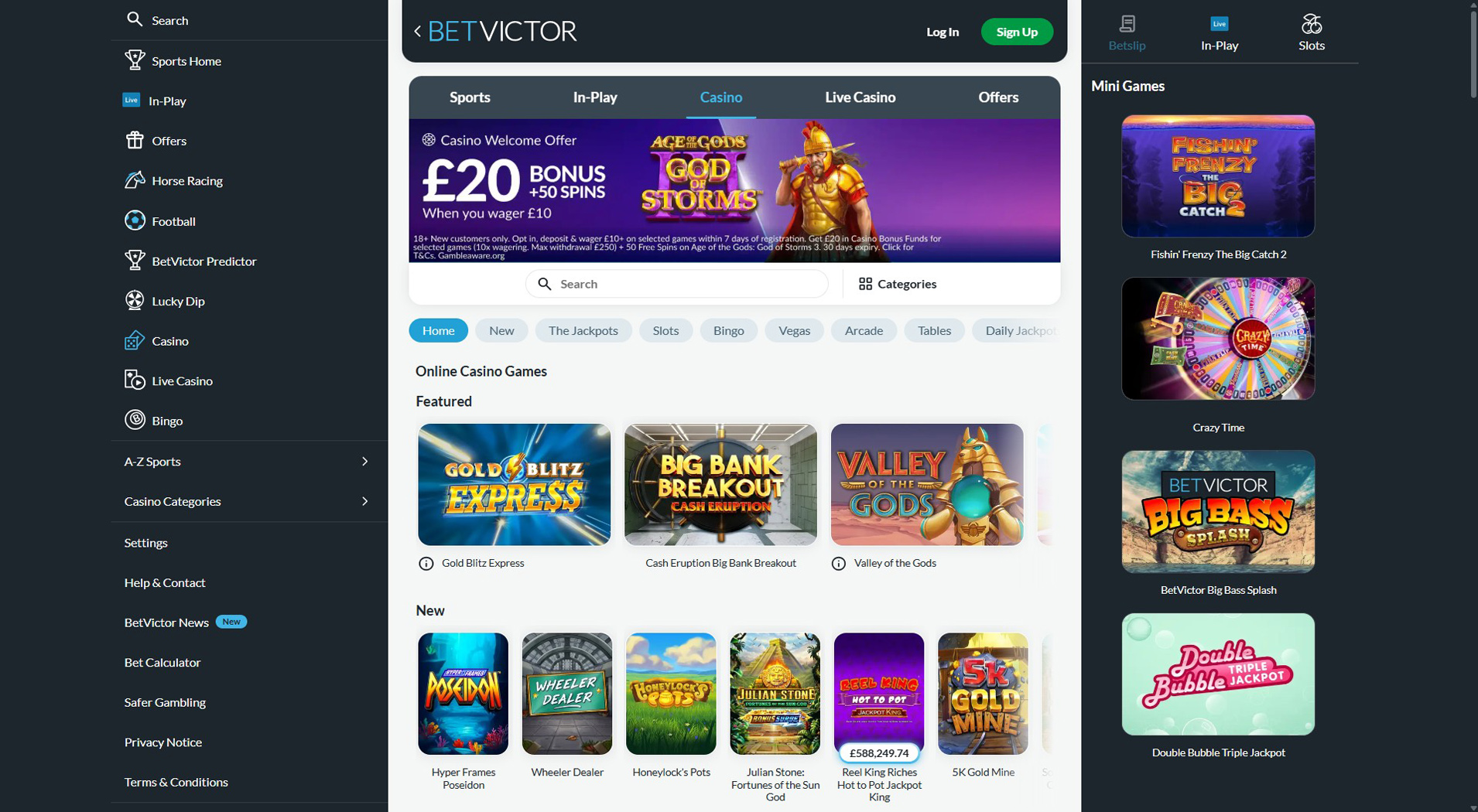 1. BetVictor Casino - Best MuchBetter Casino Pick